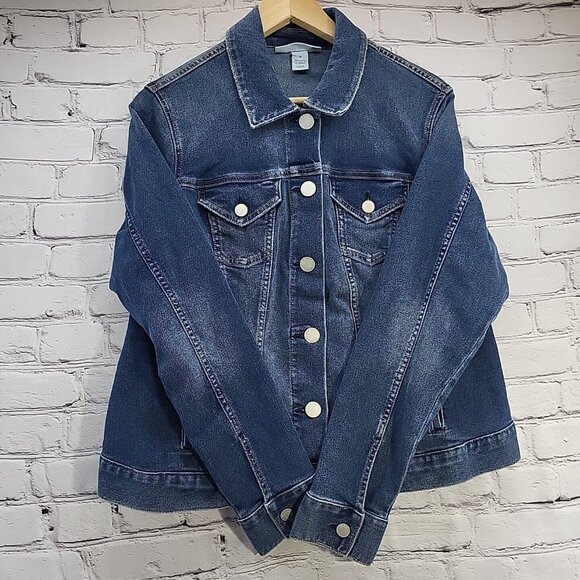 Lane Bryant Denim Jacket Womens Sz 12 New With Tags - Picture 5 of 12
